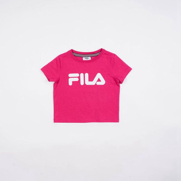 Camisetas Manga Corta Fila Niñas Moradas - Jordan Crop - España 614037LUR